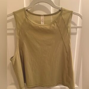 Lululemon sculpt cropped tank top